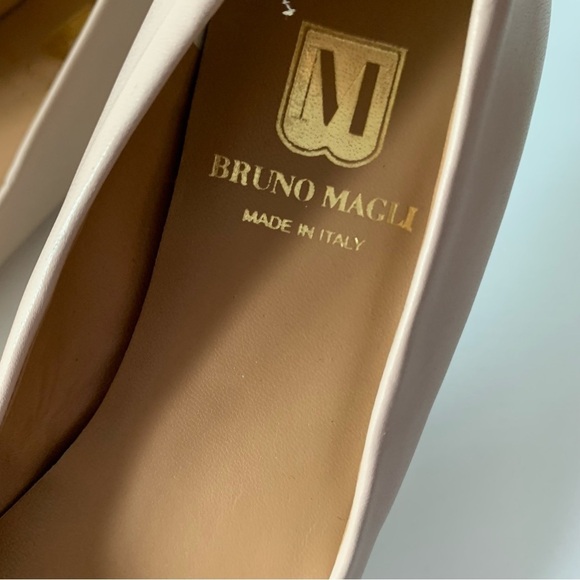 BRUNO MAGLI Mina Bow Leather Ballet Flats Sz 37/US7 - Picture 6 of 8